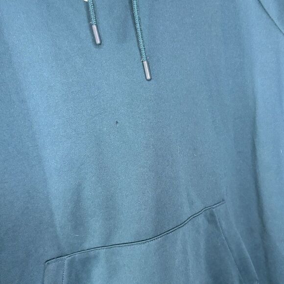 Nike Sweatshirt Women Medium Blue Hoodie Sweat Shirt Logo Center Swoosh Sleeves - Picture 4 of 8